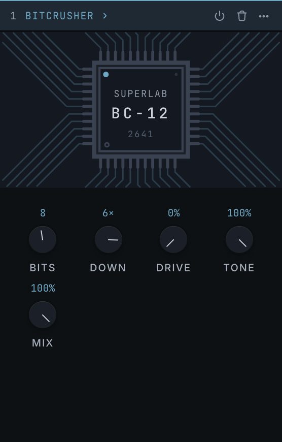 bitcrusher in the app