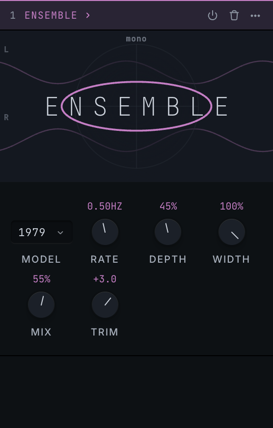 ensemble in the app