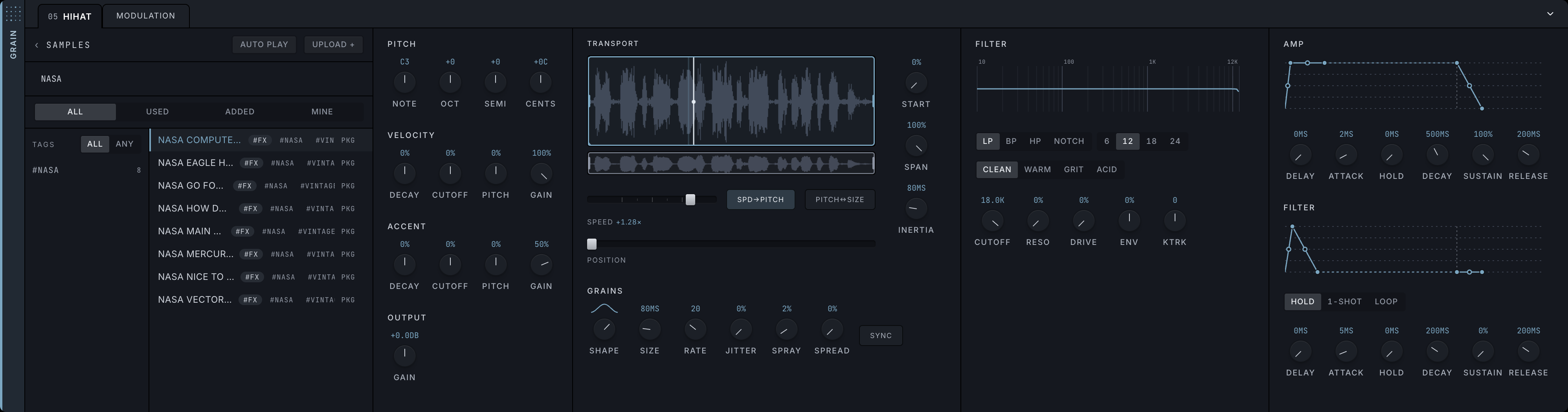 grain in the app
