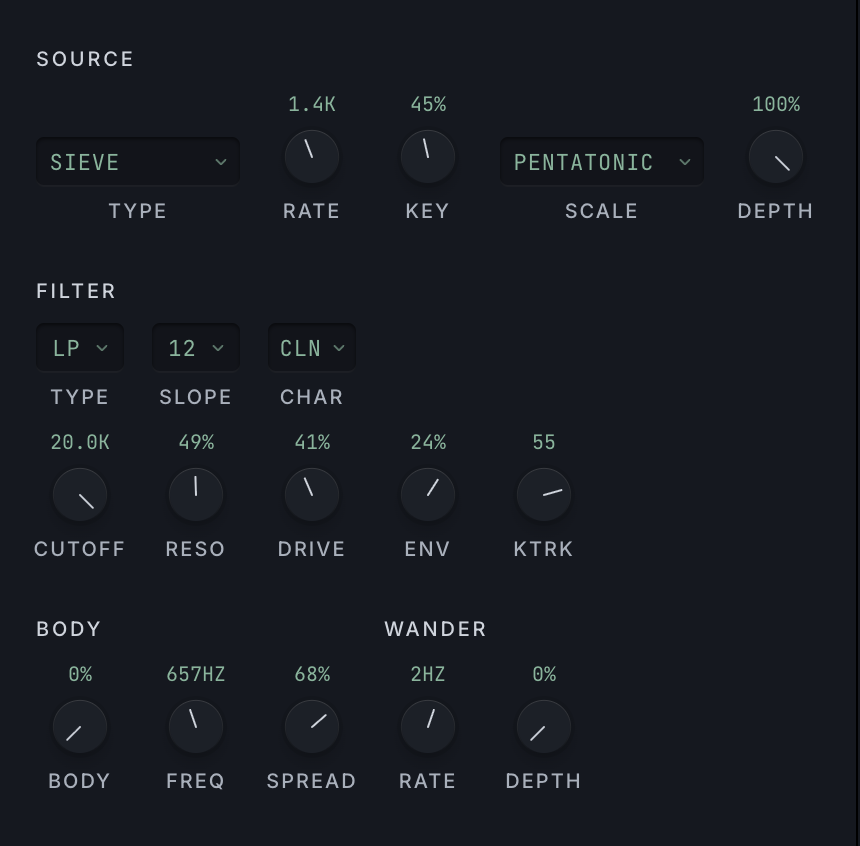 noise in the app